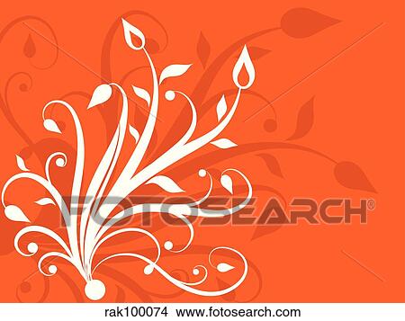 Stock Illustration - Floral design. Fotosearch