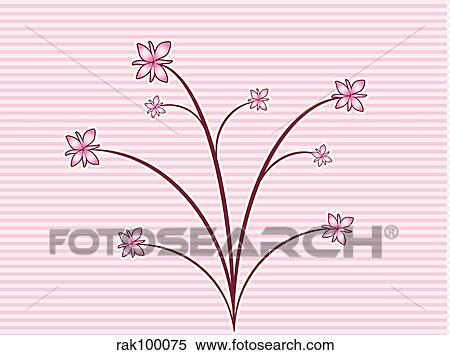 Stock Illustration - Floral design. Fotosearch