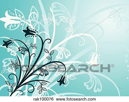 Stock Illustration - Floral design. Fotosearch