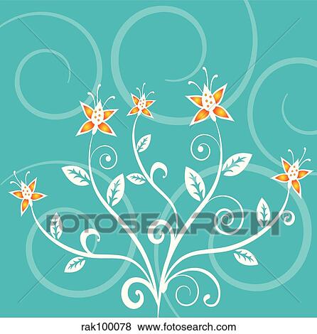 Floral design View Large Illustration Stock Illustration - Floral design. Fotosearch