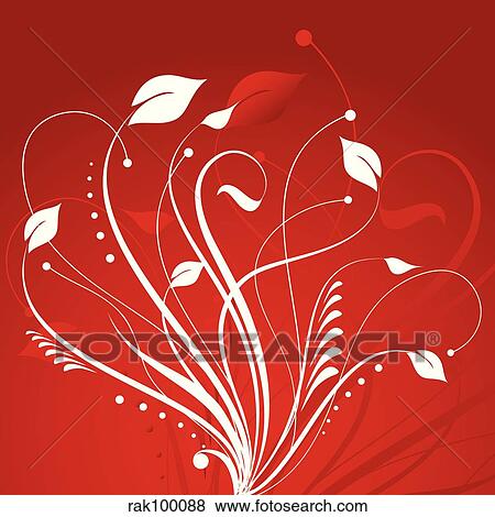 Stock Illustration - Floral design. Fotosearch