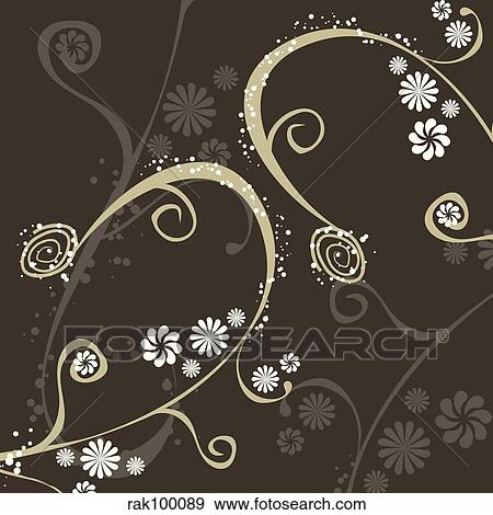 Stock Illustration - Floral design. Fotosearch