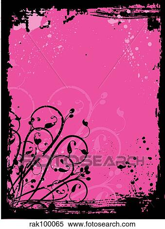 Floral grunge View Large Illustration Stock Illustration - Floral grunge. Fotosearch