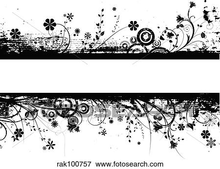 floral grunge View Large Illustration Stock Illustration - floral grunge. Fotosearch
