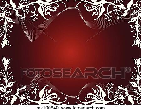 Clipart - flowery border. Fotosearch