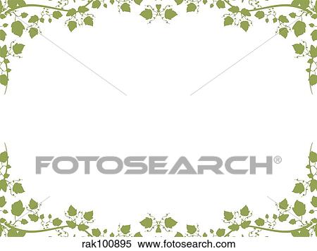 Foliage border View Large Illustration Stock Illustration - Foliage border. Fotosearch