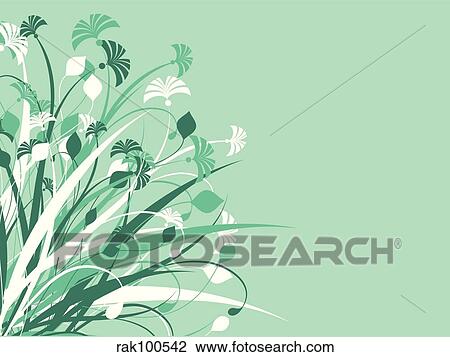 Drawing - Foliage. Fotosearch
