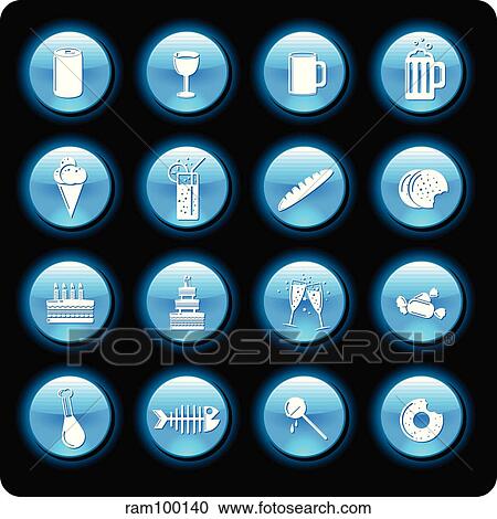food blueshield View Large Illustration Clipart - food blueshield. Fotosearch