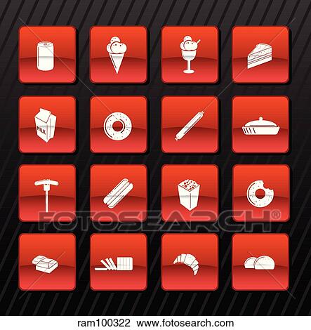 food red View Large Illustration Drawing - food red. Fotosearch