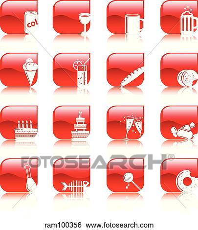 food red refl View Large Illustration Stock Illustration - food red refl. Fotosearch