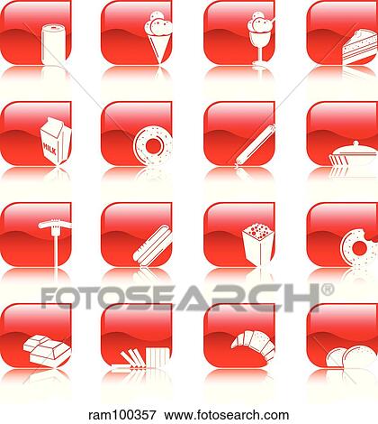 food red refl View Large Illustration Stock Illustration - food red refl. Fotosearch