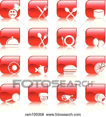 food red refl View Large Illustration Stock Illustration - food red refl. Fotosearch