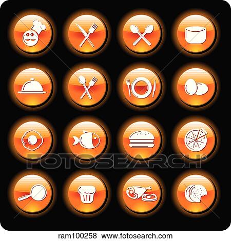 food red shield View Large Illustration Stock Illustration - food red shield. Fotosearch