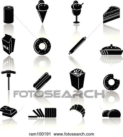 food reflection View Large Illustration Clip Art - food reflection. Fotosearch