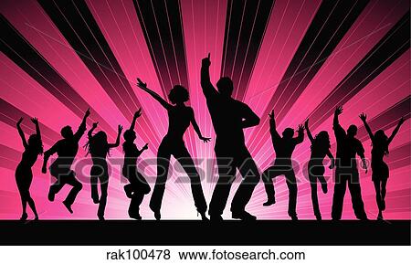 Funky dancers View Large Illustration Stock Illustration - Funky dancers. Fotosearch