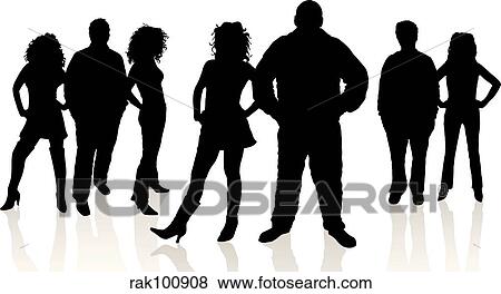 group of young people View Large Illustration Stock Illustration - group of young people. Fotosearch