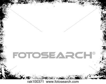 grunge border View Large Illustration Clip Art - grunge border. Fotosearch