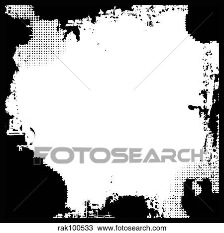 Drawing - grunge border. Fotosearch