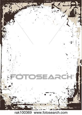 grunge border View Large Illustration Stock Illustration - grunge border. Fotosearch