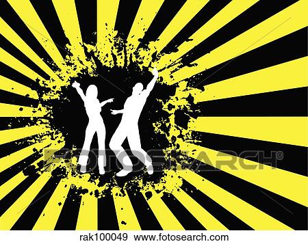 Grunge dancing View Large Illustration Stock Illustration - Grunge dancing. Fotosearch