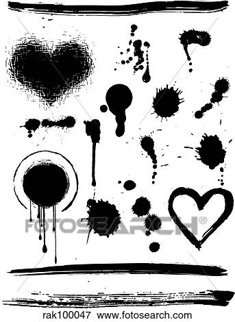 Grunge design elements View Large Illustration Stock Illustration - Grunge design elements. Fotosearch