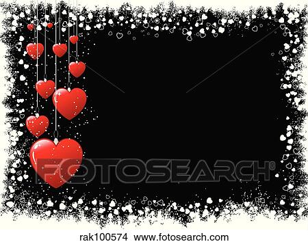 grunge heart background View Large Illustration Stock Illustration - grunge heart background. Fotosearch