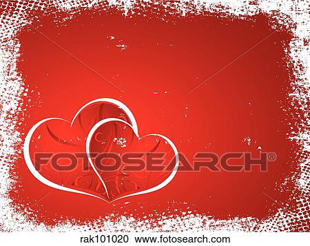 Clipart - Grunge love. Fotosearch