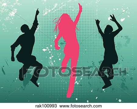 grunge party View Large Illustration Drawing - grunge party. Fotosearch