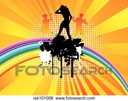 Stock Illustration - grunge party. Fotosearch