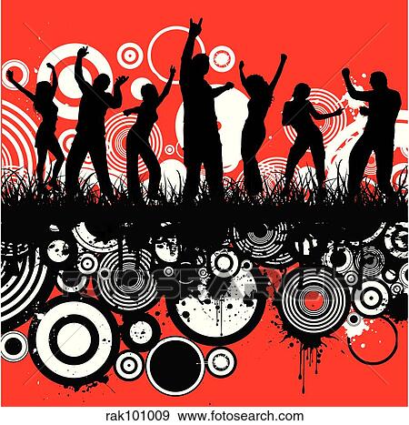 Stock Illustration - grunge party. Fotosearch
