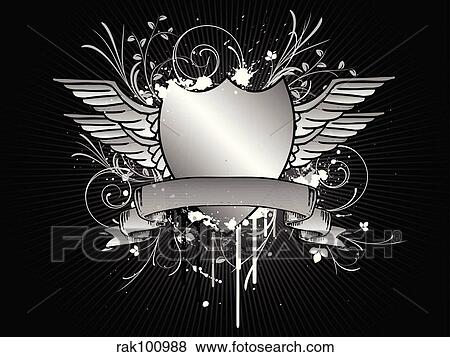 Grunge shield View Large Illustration Stock Illustration - Grunge shield. Fotosearch