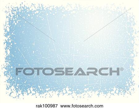 Grunge snow border View Large Illustration Stock Illustration - Grunge snow border. Fotosearch