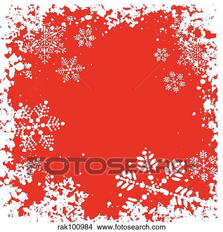 Stock Illustration - grunge snowflake background. Fotosearch
