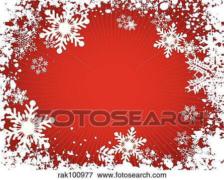 Stock Illustration - Grunge snowflakes. Fotosearch