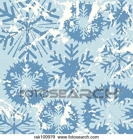 grunge snowflakes View Large Illustration Stock Illustration - grunge snowflakes. Fotosearch