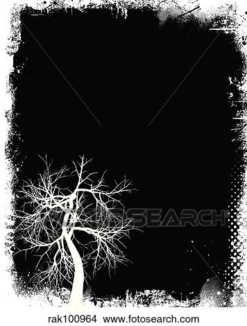 Stock Illustration - Grunge tree. Fotosearch