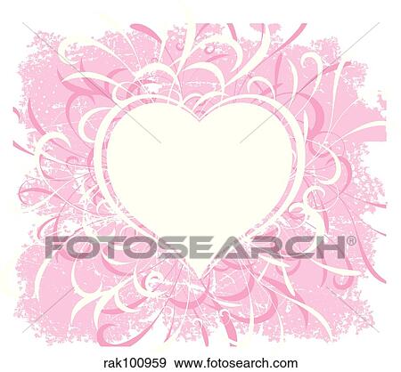 Stock Illustration - Grunge valentines. Fotosearch