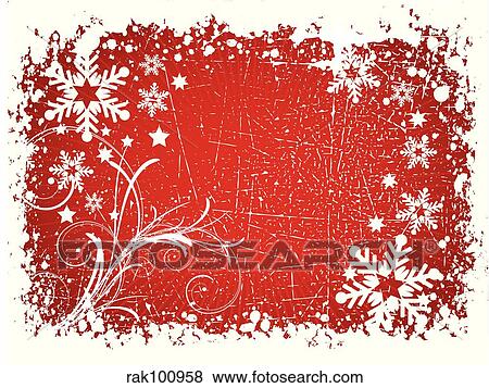 Stock Illustration - Grunge winter background. Fotosearch