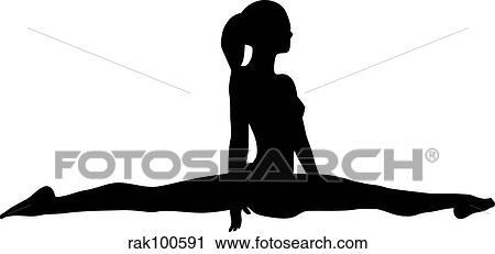 gymnast View Large Illustration Clip Art - gymnast. Fotosearch