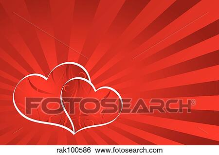 Heart background View Large Illustration Stock Illustration - Heart background. Fotosearch
