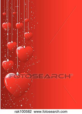 hearts background View Large Illustration Drawing - hearts background. Fotosearch