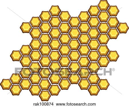 Stock Illustration - honeycomb. Fotosearch