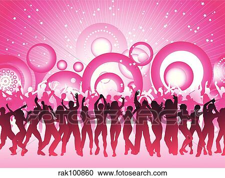 Clipart - Huge party. Fotosearch
