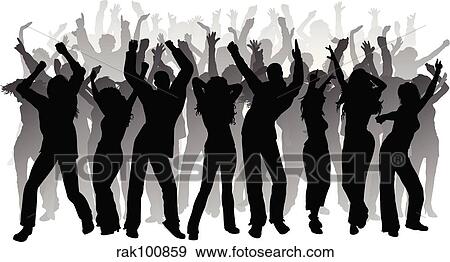 Huge party View Large Illustration Stock Illustration - Huge party. Fotosearch