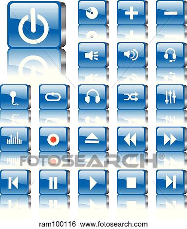 icon set View Large Illustration Stock Illustration - icon set. Fotosearch