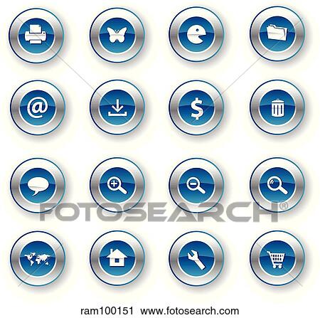 iconmetal blue shield View Large Illustration Clip Art - iconmetal blue shield. Fotosearch