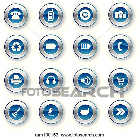 iconmetal blue shield View Large Illustration Drawing - iconmetal blue shield. Fotosearch