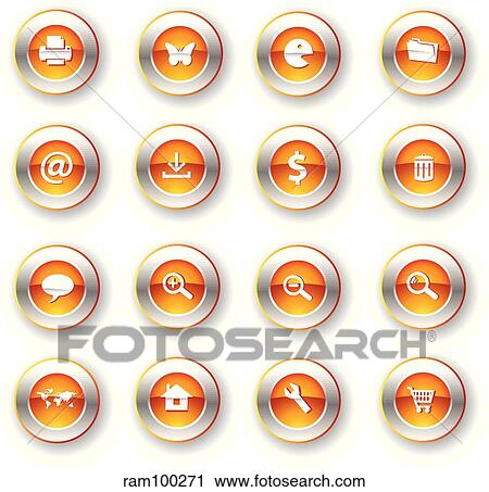iconmetalred whiteshield View Large Illustration Clip Art - iconmetalred whiteshield. Fotosearch