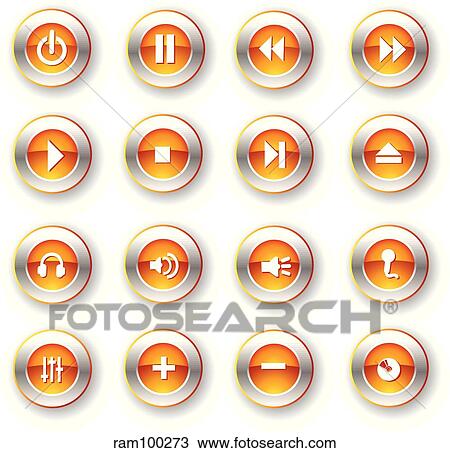 Drawing - iconmetalred whiteshield. Fotosearch
