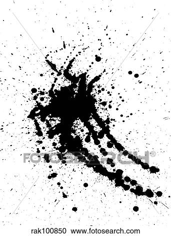Clipart - Ink splat. Fotosearch